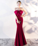 【6色】ロングドレス リボン パーティードレス オフショルダー お姫様 誕生日 演奏会 宴会 XH2-YEY1377#