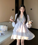 ミニドレス Aライン キラキラ エレガント セクシー 谷間見せ XH2-ZED88480DXH342