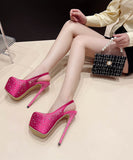 【2色】ハイヒール ピカピカ ダイヤモンド 美足効果 新作 セクシー　話題 XH5-XL-ZG-2018-128