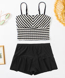 ビキニ 水着 チック柄 体型カバー 大人可愛い ワンピース モノキニ ビーチ 海 旅行 SNS話題 XH7-PB5502