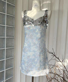 ミニドレス キラキラ ナイトクラブ 宴会 セクシー 着痩せ おしゃれ XH2-MYK8141