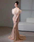 ナイトドレス 宴会 ロングドレス キラキラ お姫様 ふわふわ 誕生日 パーティー 演奏会 XH2-MBYD-ltao720921670983