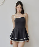 水着ビキニワンピースAライン体型カバー露出控え着痩せ気質フラワーカワセクシー XH7-DP-A32814