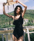 ビキニ モノキニ 水着 新作 ワンショルダー フリル カワセクシー 温泉 XH7-FH-SHE