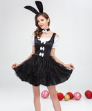 【コスプレ3点セット】メイド 体型カバー フレアスカートデザイン ペアガーリー バニーガール XH2-KQT8672