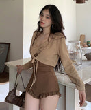 【2点セット】ビキニ 水着 モノキニ 体型カバー ホルターネック セクシー 温泉 ビーチ 海 着痩せ 気質 タンキニ XH7-FH-SMQ