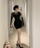 ミニドレス キラキラ キャバドレス セクシー 宴会 パーティー おしゃれ タイトドレス XH2-ZED885583DXH238