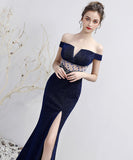 ロングドレス オフショルダー 宴会 二次会 パーティードレス キラキラ レース ゴージャス XH2-HX149