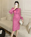 手作り 膝丈ドレス partyドレス チュール キラキラ エレガント 宴会 マーメイドドレス XH2-JY50779