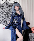 【3点セット】ハロウィン 魔女 コスプレ かわいい 星空の女王 星 美足効果 XH2-XJ3387