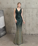 【5色】ロングドレス 高品質 キラキラ ナイトドレス 宴会 マーメイド 演奏会 XH2-YEY18079#