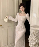 ロングドレス カワセクシー キャバドレス エレガント レース 気質 XH2-ZED886157DXH343A