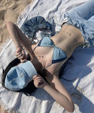 デニムビキニ セクシー 超人気 かわいい chic お洒落 ビーチ INS 話題 XH7-GM-adn029