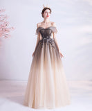 ロングドレス 高品質 レース チュール キラキラ 誕生日 演奏会 宴会 XH2‐BYLF2022/2/21