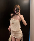 black&white ミニドレス キャバドレス セクシー 肌見せ レース パーティー 指名 おしゃれ XH2-MXX6685