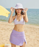 3点セット【3色】水着 ビキニ ビーチ 可愛い ホルターネック INS話題 着痩せ おしゃれ XH7-DP-A10235