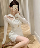 【3色】ミニドレス キャバドレス セクシー 谷間魅せ 指名 ストラップ XH2-ZED885307DXH245