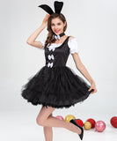 【コスプレ3点セット】メイド 体型カバー フレアスカートデザイン ペアガーリー バニーガール XH2-KQT8672