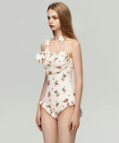 ビキニ モノキニ セクシー 水着 新作 花柄 ビーチ 温泉 体型カバー XH7-FH-RUI