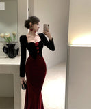 ロングドレスキャバドレスマーメイドセクシーパーティーフラワーエレガント気質XH2-ZED886311DXH348A