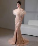 ナイトドレス 宴会 ロングドレス キラキラ お姫様 ふわふわ 誕生日 パーティー 演奏会 XH2-MBYD-ltao720921670983