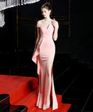 【5色】ロングドレス 高品質 ナイトドレス 宴会 オフショルダー 演奏会 XH2-YEY16655#