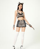 【6点セット】ハロウィン コスプレ ワイルドキャット 個性派 セクシー 魅惑的な XH2-XJ-J236