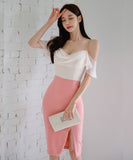 膝丈ドレス キャバドレス エレガント 気質 結婚式 二次会 Sweet タイトドレス XH2-ZED888011BH506