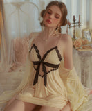 【2点セット】パジャマ カワセクシー ルームウェア レース リボン ロマンティック風XH8-GR3262