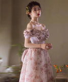 手作り バースデーロングドレス 宴会 パーティー オフショルダー 演奏会 刺繍 高級感 エレガント XH2-MBYD-ltao845146245543