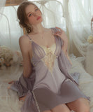 【3色】パット付き セクシー ルームウェア エロかわいい パジャマ レース 谷間魅せ XH8-GR3168