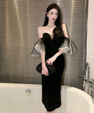 キャバドレス ベアトップ セクシー キャバクラ ナイトクラブ 宴会 XH2-ZED885107DXH418