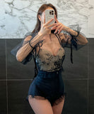 水着 ビキニ タンキニ 新作 かわいい ゴージャス レース XH7-CF2318