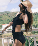 ビキニ モノキニ 水着 新作 ワンショルダー フリル カワセクシー 温泉 XH7-FH-SHE