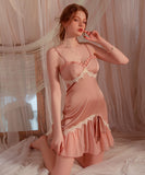 2色 パッド付き セクシー ルームウェア レース パジャマ 女子力 XH8-GR2419