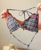 3点セット【2色】ビキニ セクシー 谷間魅力 温泉 おしゃれ感 水着 着痩せ hot girl XH7-GM-adn032