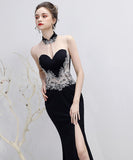 ロングドレス 宴会 二次会 パーティードレス 刺繡 レース ゴージャス XH2-HX148