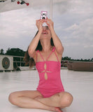 【2色】ビキニ 水着 モノキニ 体型カバー フラワー セクシー 温泉 ビーチ 海 着痩せ 気質 タンキニ XH7-DP-A32038