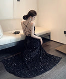 ロングドレス キラキラ バックレスワンピース キャバドレス ナイトドレス パーティー 宴会 キャバドレス セクシーXH2-CD3-260-69570780