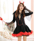 【3点セット】【2色】色気抜群 セクシーな魔女 コスプレ 谷間魅せ 指名Up XH2-KQT1