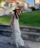 サンドレス 海辺 旅行 着瘦せ 大人可愛い お洒落 XH2-QJ1182