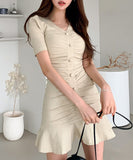 タイトドレス ミニドレス セクシー キャバドレス フリー 着瘦せ 韓国っぽ XH2-ZED883759A71