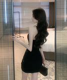 キャバドレス セクシー ミニドレス ワンショルダー 非対称 XH2-DD4968