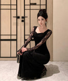 ロングドレス レース 通勤 キャバドレス セクシー 気質 着痩せ 気質 大人可愛い XH2-ZED888553DXH238A