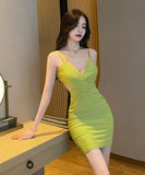 【2色】キャバドレス セクシー ミニドレス 谷間魅せ 指名 XH2-YLSE5711#
