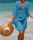 【6色】サンドレス ハワイ ビーチ 旅行 海辺 スリット セクシー XH2-MX-ZS2081