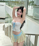 【2色】ビキニ 水着 ワンピース セクシー ガーリー 小胸さん ビーチ 海 温泉 XH7-YQ-HHQB95SNLL