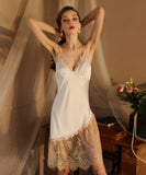 【2色】 パジャマセット セクシー ルームウェア レース 肌見せ XH8-FY418