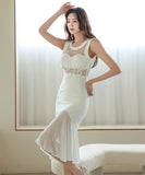 キャバドレス 膝丈ドレス エレガント 気質 同伴 チュール セクシー XH2-ZED88266A71