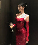 ロングドレス キラキラ キャバドレス ナイトクラブ パーティー セクシー 誕生日 パーティー XH2-CD4-530-91790650